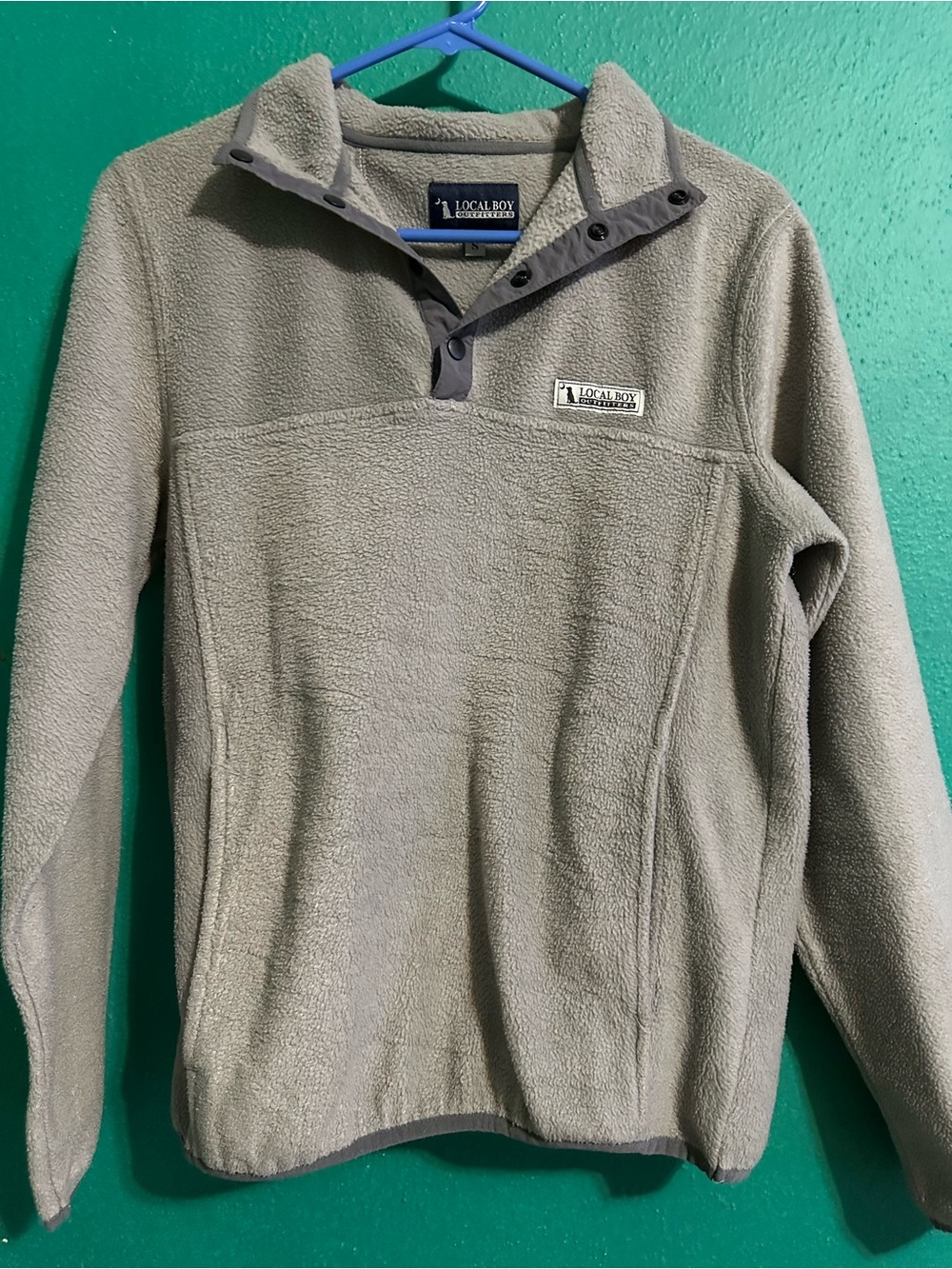 Local Boy grey Fleece Pullover